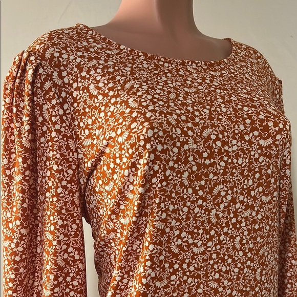Adrianna Papell Stretch Plus Floral Print Tunic Top Blouse Women's Size 1X  NWT - Picture 3 of 14